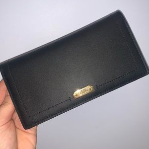 NWT Ralph Lauren Black & Red Leather Wallet